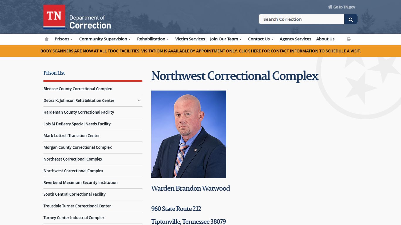 Northwest Correctional Complex - TN.gov